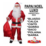 Roupa De Papai Noel Tamanho Grande Exg Veste Até O Tam 64