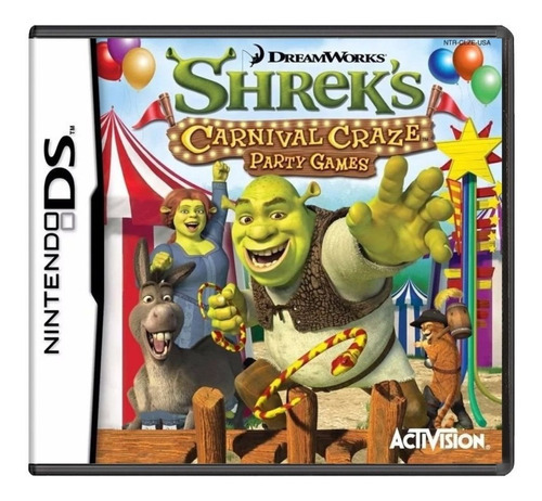 Jogo Shreks Carnival Craze Para Nintendo Ds Midia Fisica