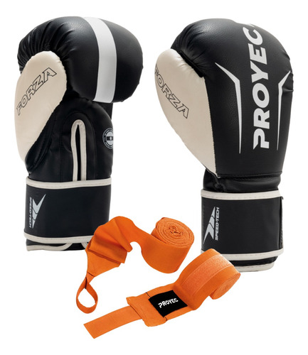 Combo Guantes De Boxeo + Par De Vendas Profesional