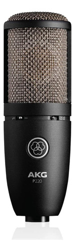 Akg Pro Audio P220 Condensador Vocal Micrófono, Negro, 6.00 