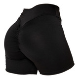 Shorts Empina Bumbum Franzido Fitness Esporte Academia      