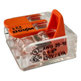 Kit Com 20 Conectores Wago Fios 6mm Mod. 221-613