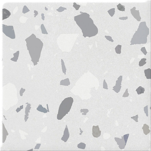 Cifre Porc. Terrazo Gravity Stone White Mate Antid. 20x20 1º