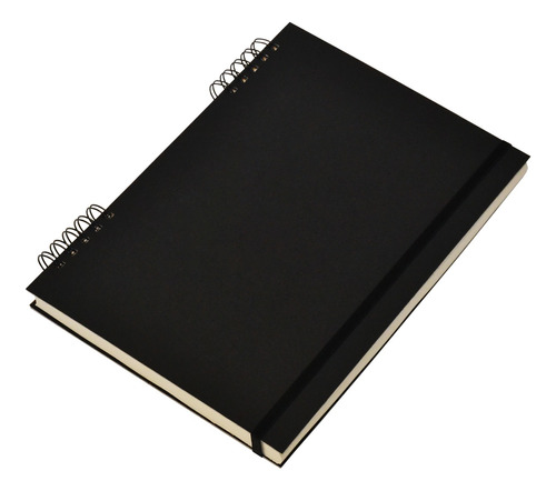 Cuaderno Negro Ecológico A4 (21x30) Anillado 180 H C/ Elást.