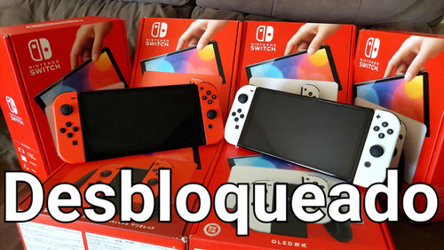 Nintendo Switch Oled Desblo-queado + 256gb 