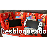 Nintendo Switch Oled Desblo-queado + 256gb 