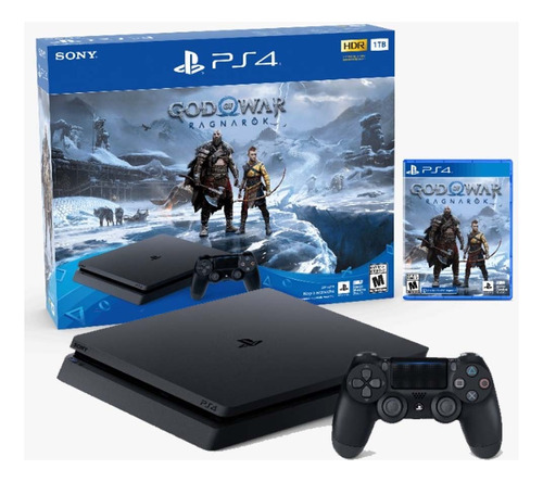 Sony Playstation 4 Slim 1 Tb: God Of War Rangnarok, Fifa 23