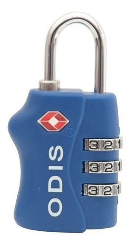 Candado Tsa 33mm Azul Odis