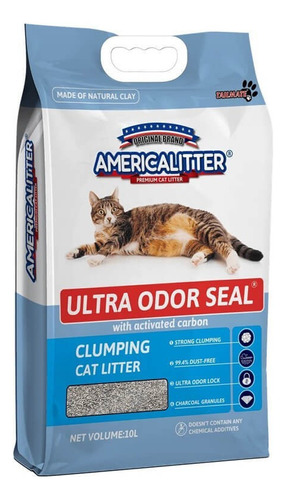 Arena American Litter Ultra Odor Seal Carbon Activado 7 Kg