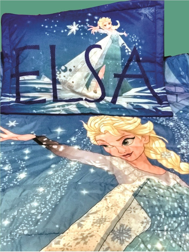 Juego De Colcha Matrimonial Frozen 2 Elsa