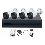 Dahua Kit De 4 Cámaras Seguridad Exterior Audio 5mp Hdd 3 Tb