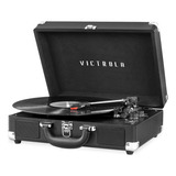 Tocadiscos Victrola Bluetooth Portátil Maleta 3 Velocidades.