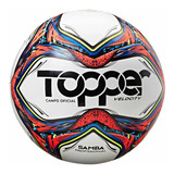 Bola Campo Samba Velocity Pro - Topper Cor Bco / Verm Neon / Azul