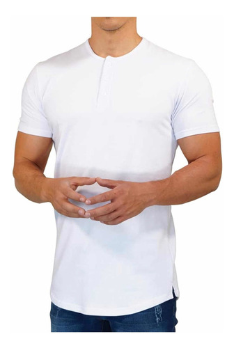 Impartial Apparel - Playera Henley Oversized Para Hombre