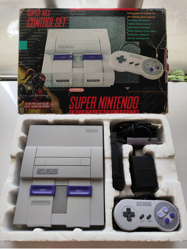 Consola Super Nintendo Snes Super Sns-001 +caja Original+jue