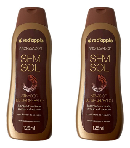 Auto Bronzeador Sem Sol Red Apple 125ml C/ 2 Un