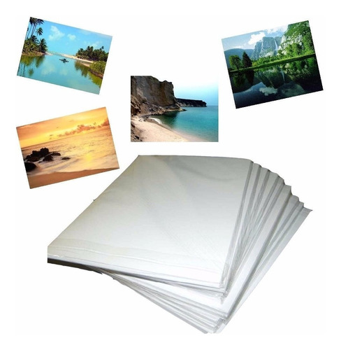 100 Fls Papel Foto A3 Glossy 180g Dupla Face Prova D'agua