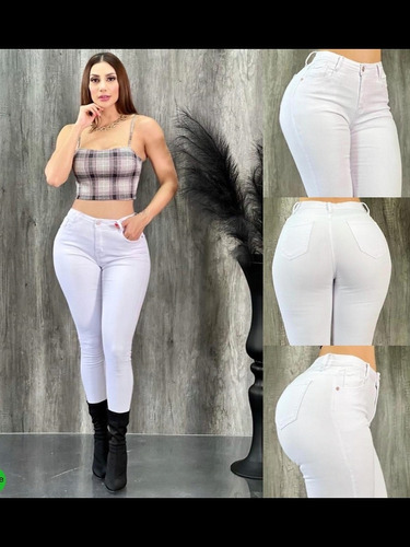Jeans Colombiano Blanco T. 11 Súper Sexy 