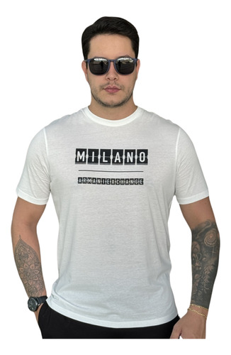 Camiseta Armani Exchanger Regular Milano Masculino