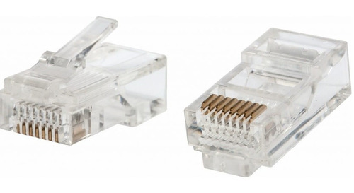 Ficha Rj45 Por 2 Unidades Categoria5 Cable De Red Cable Utp 