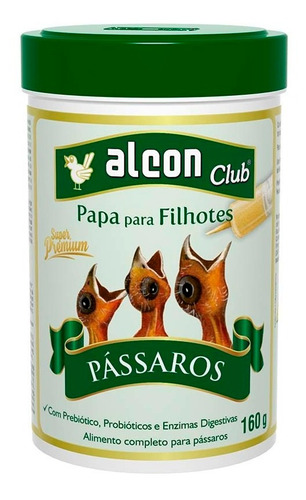 Alcon Club Papa Papinha Tratar Bico Filhote Passarinho 160g