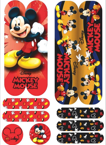 Adesivo Do Mickey Mouse P/bicicleta Infantil Super Cola