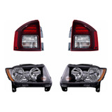 Set Calaveras C/leds + Faros Depo Jeep Compass 2014-2017