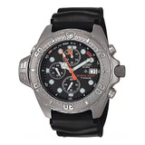 Reloj Citizen Hombre Buceo 200 M Bj203008e Color De La Malla Negro Color Del Bisel Gris Color Del Fondo Negro