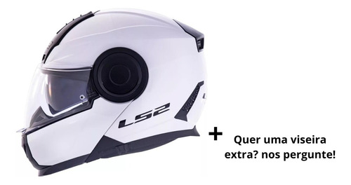 Capacete Ls2 Ff902 Scope Branco Brinde