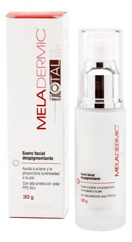 Suero Facial Aclarador Despigmentante Meladermic Fps 50+ 30g