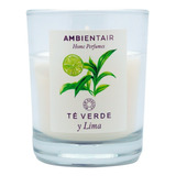 Vela Aromatica Cera Vegetal Te Verde Lima 30 Hrs Ambientair