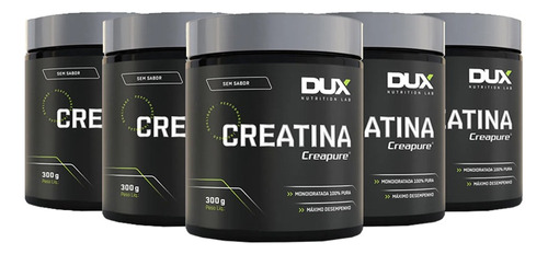 Combo De 5 Potes Creatina 100% Pura (creapure) - Dux - 300g