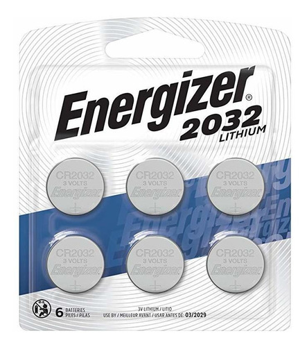 Energizer Baterías Cr2032, Célula De La Moneda 3v De Litio D