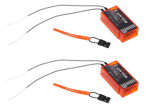 2x Receptor Cm703 2.4g 7ch Dsm2 Dsmx Com Saída De Satélite