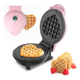 Mini Electrodomesticos Wafleras En Forma De Corazón Rosa