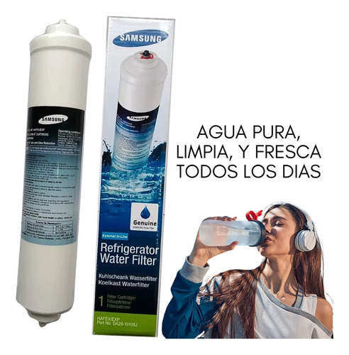 Filtro Purificador De Agua Marca Samsung Externo Modelo Da29-10105j Hafex/exp Para Neveras Y Nevecones