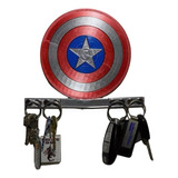Porta Llaves Magnético Escudo Capitan America