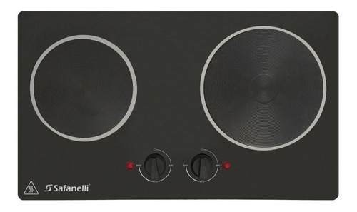 Fogão Cooktop Elétrica Safanelli Gourmet Fogão 2 Placas Preto 127v