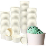 Juvale Helado Del Helado Tazas - 100, Paquete De Papel Desec