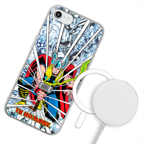 Funda Para iPhone Magsafe  Thor Marvel Personalizada