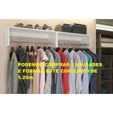 Cabideiros Arara Porta Roupas Quarto Closet E Loja