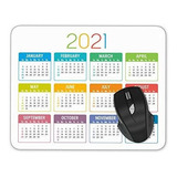 Pad Mouse - Año Colorido 2021 Calendario Alfombrilla De Rató