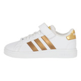 Zapatilla adidas Grand Court 2.0 Niño Cloud White/gold