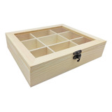 Caja Para Té Caja De Té Madera Rustica Organizador Decorado