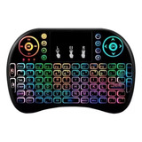 Mini Teclado Rgb Led Touch Wireless Cel. Pc Android Smart