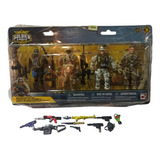 Soldier Force-cuatro Personajes -accesorios--hh45