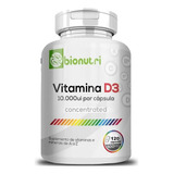 Vitamina D3 10.000ui Por Cápsula 500mg 120 Cáps Full Sabor Sem Sabor