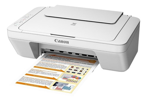 Impresora A Color Multifunción Canon Pixma Mg2410 Blanca 110v/220v