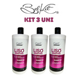 Kit De Três Unidades Shampoo Liso Obrigatório Belkit