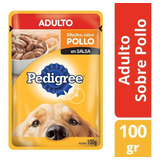 Pouch Pedigree Adulto Pollo En Salsa X 12 Unidades.